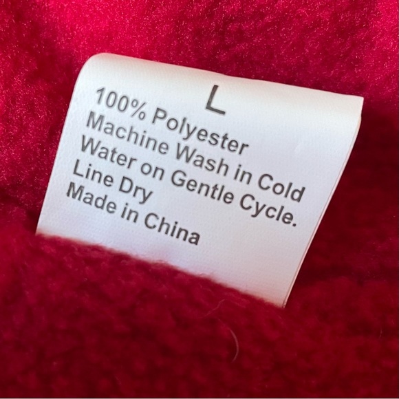 Red Fleece Dog Coat M/L EUC - Picture 13 of 15